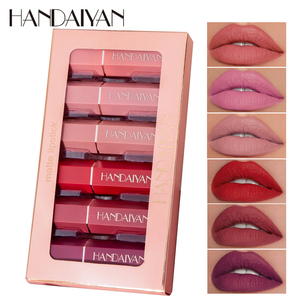 HANDAIYAN Juego de 6 Labiales Mate de Terciopelo en Caja, Labial Pigmentado Impermeable, Labial de Larga Duración, Labial que No se Desvanece, <span class=keywords><strong>Maquillaje</strong></span> - Product Image 2