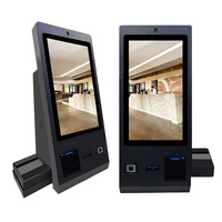 24-Zoll-Touchscreen-Kiosk mit OCR-Passport-Scanner und Selbstbedienung gerät für NFC-Kartenleser für den Hotel-Check-in