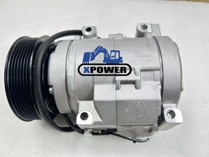 Nouveau compresseur XPower rouge avec embrayage 471-1388 pour excavatrice sur chenilles 2001-2006 avec garantie de 6 mois - Product Image 3