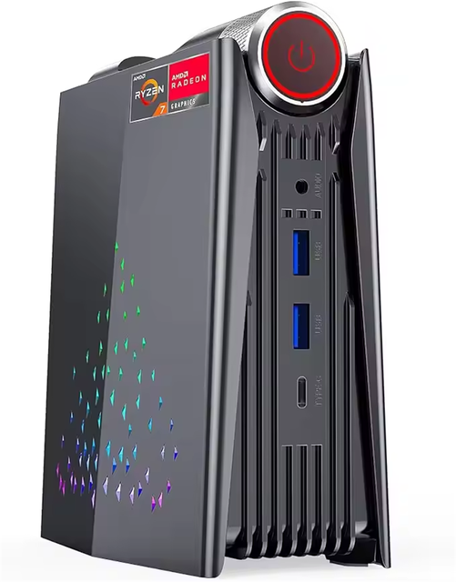 Angxin AMR5 Mini Pc AMD R7 5800U Gaming Mini PCs M.2 NVME 16GB RAM 512GB SSD WIFI 6 Mini Computer