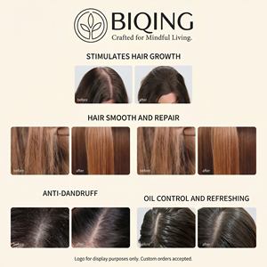 Champú y Acondicionador Naturales Veganos de Cebolla, Romero y Biotina de Marca Privada, Champú de Cebolla <span class=keywords><strong>Sin</strong></span> <span class=keywords><strong>Sulfatos</strong></span> para el Crecimiento del Cabello OEM - Product Image 6