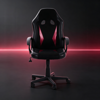 Chaise de jeu économique et simple, dossier ventilé ergonomique, chaise d'ordinateur avec roulettes, chaise de jeu pour étudiant, Cadeira