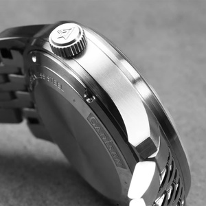 CADISEN C8244 Automatic Mechanical Stainless Steel <b>Watch</b> for Men 10 Bar Water Resistant Diver's <b>Watch</b> Luminous Hands Japan - Product Image 4