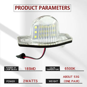 Lumière de plaque d'immatriculation Led sans erreur pour Honda Logo 3D Stream Odyssey 5D Jazz inteligente HR-V <span class=keywords><strong>FR</strong></span>-V CR-V led lumières de voiture lampe de plaque - Product Image 4