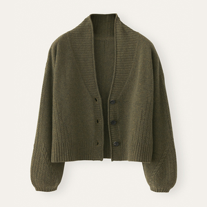 <span class=keywords><strong>Cardigan</strong></span> <span class=keywords><strong>con</strong></span> <span class=keywords><strong>collo</strong></span> <span class=keywords><strong>a</strong></span> <span class=keywords><strong>scialle</strong></span> in Cashmere 100% di alta qualità per donna maglione Outwear - Product Image 2