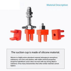 Роботизированный вакуумный захват с присоской 8TX4-10 для квадратных отверстий и глубоких пазов, пневматический силиконовый захват для квадратных отверстий - Product Image 2