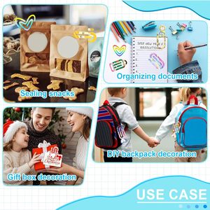 Jumbo Acrylic Sublimation Paper Clips Blanks for Sealing Snacks/Book/Gifts /Bag/<strong>Christmas</strong> <strong>Decor</strong>/Crafts/School/<strong>Office</strong> - Product Image 2