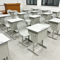Chaise de bureau confortable pour collégiens, mobilier scolaire durable et confortable pour salles de classe, pour enfants, OEM