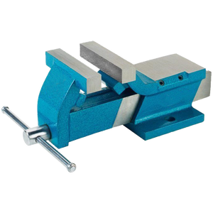 Base fija de acero de 100 mm y tornillo de banco de hierro fundido Base estacionaria giratoria industrial - Product Image 1