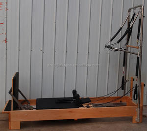 Pilates en bois de chêne avec équipement de tour Entraînement d'équilibre <span class=keywords><strong>Machine</strong></span> de réformateur de Pilates en bois avec demi-trapèze - Product Image 5