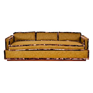 Sofá de Dos Plazas Estilo Tuxedo Antiguo Personalizado, Muebles Dorados para Salón de Bodas, Sofá de Lujo para <span class=keywords><strong>Alquiler</strong></span> de Eventos - Product Image 2
