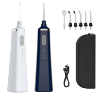 Hydropulseur Irrigateur Oral Dentaire Professionnel Sans Fil 240ML/300ML Réservoir D'eau Portable 5 Modes De Fonction et 6 Jet Ti