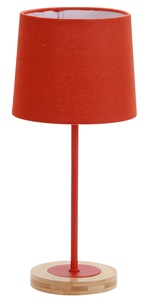 Vải Trang Trí Bóng Râm Đế Gỗ Đèn Bàn Cạnh Giường Ngủ Hiện Đại Sang Trọng - Product Image 5