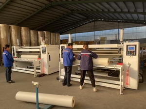 FFQ-2500 tốc độ cao PP/Bopp/PVC cuộn phim nhựa và giấy cuộn tự động servo động cơ 2 con lăn shaftless Rewinder máy - Product Image 3