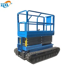 Xe máy nâng nền tảng tự hành theo dõi scissor lift với giá nhà máy hoàn toàn tự động