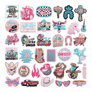 Parches bordados de vaquera, parches de tela decorativos surtidos, parches ecológicos para planchar/coser ropa, accesorios DIY, Parches - Product Image 1