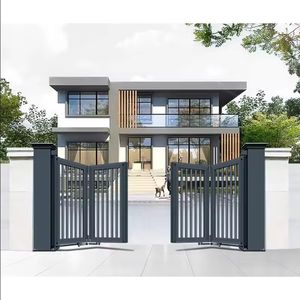 Portails à double battant sur mesure pour allée, en aluminium, métal, portails automatiques à double battant - Product Image 5