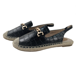 여성용 하프 슈즈 2022 플랫 에바 깔창 Espadrilles 신발 여성 샌들 로퍼 스트랩 슬리퍼 - Product Image 4