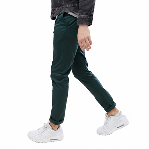 Pantalones Cargo de Algodón Casuales para Hombre, Talla Grande, Color Liso, Personalizados, con Seis Bolsillos, Transpirables, de Punto - Product Image 1