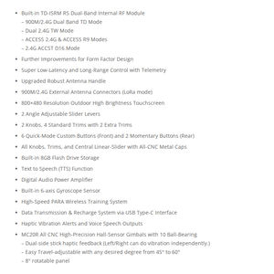 Frsky Tandem X20RS TD-Isrm RS Module RF interne double bande 900MHz 2.4GHz FPV Drone Flight Control Remote Controller - Product Image 6