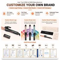 Fer à boucler professionnel Torlin, 4 réglages de température, écran LCD, chauffage PTC, baril en céramique, styler de salon