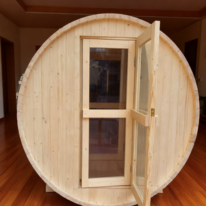 Fabrikverkauf Outdoor-Würfel-Sauna für 2 Personen aus Kanadischem Rotzedernholz Traditionelle Dampf-Außensauna - Product Image 4