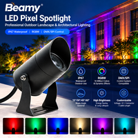 Lampe spot LED extérieure RGBW à changement de couleur, IP67, résistante aux intempéries, éclairage paysager basse tension pour bâtiments et arbres