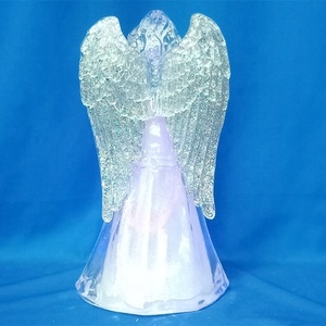 Decorazioni Natalizie con Ali di Gretel, Statuette di <span class=keywords><strong>Angeli</strong></span> in Acrilico con Luce per Decorazioni Familiari, Angelo LED/Ornamento Natalizio - Product Image 6