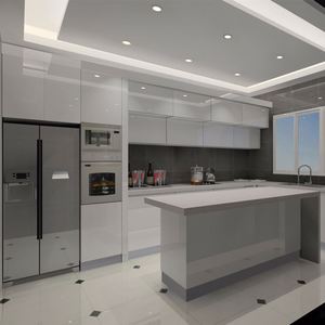 Cuisine moderne au design modulaire avec meuble de cuisine pour les conceptions d'armoires de cuisine laquées - Product Image 5