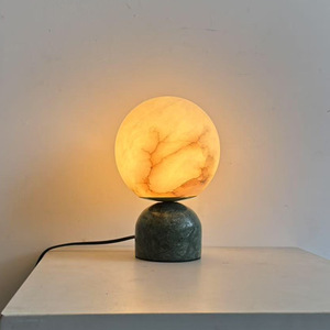 Lámpara de mesa Huiju Lighting de ónix natural con base E27 para bombilla LED, control de interruptor, para sala de estar, dormitorio, estudio, ecológica. - Product Image 1