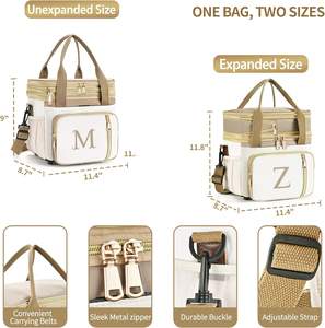 Muestra Gratuita de Fábrica, Bolsa Térmica Aislante Personalizada, No Tejida, con Papel de Aluminio, de Grado Alimenticio - Product Image 3