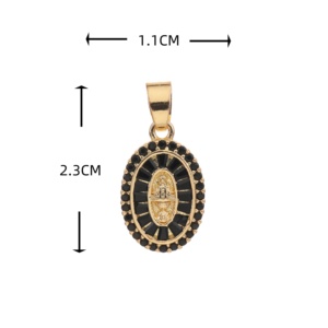 La migliore vendita Oro Laminado Lamia 14K 18K rame religioso 18K Oro placcato zircone ciondoli alla moda Oro 18K pendenti in Oro per - Product Image 2
