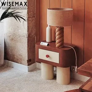 WISEMAX ריהוט נורדי סגנון שינה השידה עץ מיטת צד שולחן מודרני לצד שולחן שידה עם מגירה