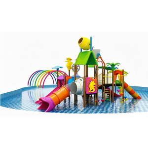 Parque Acuático <span class=keywords><strong>de</strong></span> Acero y Plástico LLDPE para Exteriores, Equipo <span class=keywords><strong>de</strong></span> Juego Acuático Personalizado para Niños, Casa <span class=keywords><strong>de</strong></span> Agua con Múltiples Toboganes y Rociadores - Product Image 3
