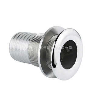 อุปกรณ์ทางทะเลสแตนเลส 316 สำหรับเรือยอชท์ ชิ้นส่วนท่อน้ำออกแบบเกลียวครึ่งเส้นผ่านศูนย์กลางภายนอกแบบเงางาม - Product Image 2