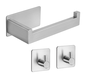 <span class=keywords><strong>Portarotolo</strong></span> da Bagno Autoadesivo in Acciaio Inossidabile Impermeabile Antiruggine, Porta Asciugamani per Bagno, Toilette, Camper - Product Image 1