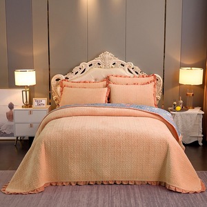 <span class=keywords><strong>Copriletto</strong></span> in Velluto di Latte Invernale Molee Textile, Tinta Unita, Tessile per la Casa, <span class=keywords><strong>Blu</strong></span>, per Hotel e Uso Domestico - Product Image 6