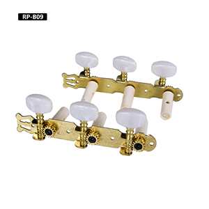 Teste meccaniche per alberi per chitarra classica in oro R + L/set chiave per accordatura per corde in Nylon - Product Image 2