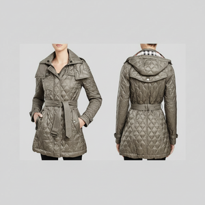 Chaquetas acolchadas del Reino Unido hechas a medida Tejido tejido de patrón sólido calentado y transpirable - Product Image 1