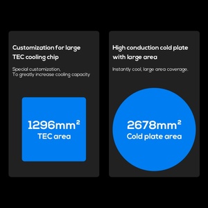 Refroidisseur de téléphone pour jeux MEMO DL19, haute puissance de refroidissement 48W, refroidissement liquide, radiateur pour téléphone mobile IOS Android - Product Image 3