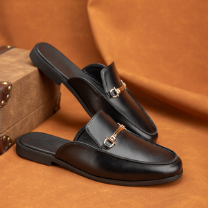 Formal Slides Shoes - Men's Genuine Leather Dress Loafers
