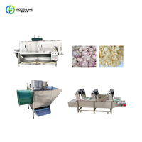 Automatische knoflookpelschilmachines, knoflookpoeder productielijn, knoflookpelschillijn