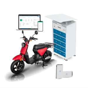 Gabinete de intercambio de batería compartida de 15 ranuras Estación de carga de conductor de entrega Estación de intercambio de batería inteligente personalizada - Product Image 2