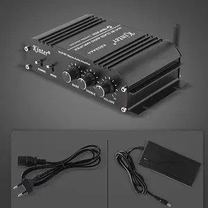 Kinter TA2024 A + Edisi Terbatas Amplifier Mini Audio Hi-Fi Kelas TA2024 A + dengan Catu Daya 12V 5A Hitam