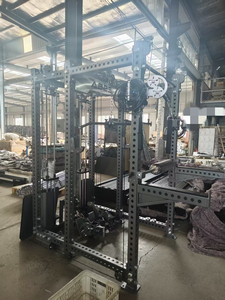 Appareil de musculation multifonction 6 postes pour <span class=keywords><strong>lat</strong></span> <span class=keywords><strong>pulldown</strong></span>/rameur vertical, <span class=keywords><strong>machine</strong></span> à câble sans Smith Builder avec double blocs de poids sélectionnables - Product Image 6