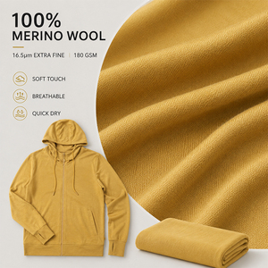 Wool Women's Thin <b>Cardigan</b> Outdoor Sun Protection Long Sleeve Top Custom Logo Premium Lightweight Breathable Quick Dry Hiking Co - Product Image 2