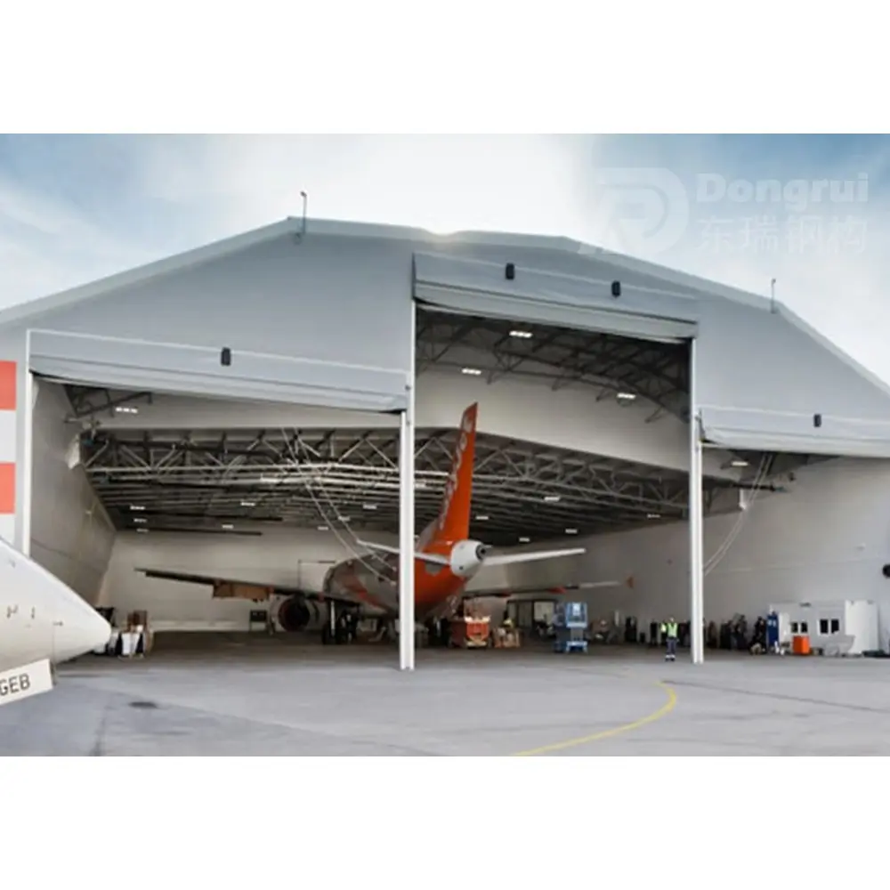 low cost steel structure hangar prefabricated steel aircraft hangar construction buildings