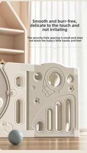 Corralito Plegable para Bebés con Puerta de Seguridad y Tapete, Área de Juegos Interior para Bebés, Niños Pequeños y Niños en Casa - Product Image 4