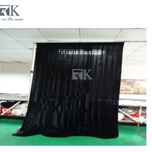 Black Curtain <b>with</b> <b>Stand</b> for Event <b>Backdrop</b> Drape Household trade show hotel - Product Image 3