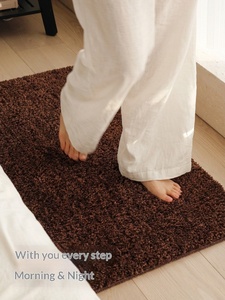 Alfombra de Baño Wuerdu Simple de Color Sólido, Antibacteriana, Absorbente, Antideslizante, de Microfibra de Poliéster, Alfombra para Puerta, Nuevo Estilo 2025 - Product Image 3